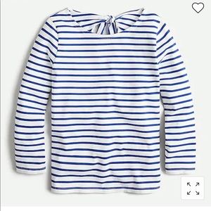 Jcrew tie back top in striped mariner clothes